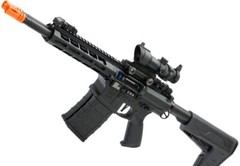 Classic Army DT-4 Double Barrel Carbine Airsoft AEG Rifle – Black 330-350 FPS