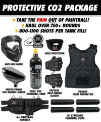 Maddog JT Stealth Semi-Automatic Protective CO2 Paintball Gun Starter Package