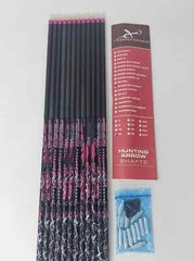 12pk Carbon Express Mayhem Hot Pursuit 250: 30″ Uncut Shafts + Inserts 50626