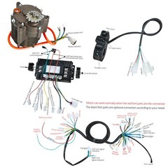 High Torque 72V 1000W Brushless DC Motor Kit Go Kart Motor with Gear box Buggy