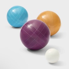 Embark Bocce Ball Set 8 Resin Balls + Pallino w/ Carry Case – New