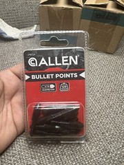24-14621A 10 Allen Bullet Points 125 Grain 5/16 Diameter Arrow Heads Archery