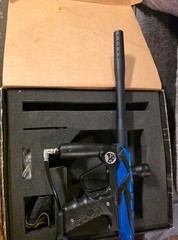 Smart Parts Ion Electronic Semi-Auto Paintball Marker Black/Blue w/ Box Case