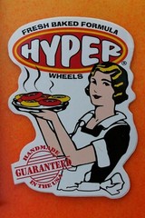 HYPER Wheels USA Freshly Baked Sexy Blonde Fresh Vintage INLINE Skating STICKER
