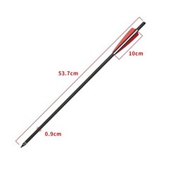 20″ Carbon Crossbow Bolts Hunting Arrows OD 8.8mm Half Moon Nocks Hunting Target