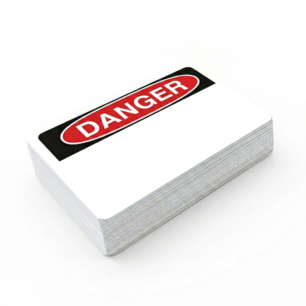 3×5” Premium Eggshell Sticker DANGER 100