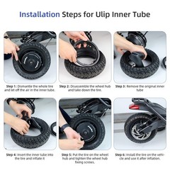 ulip 80/65-6 Scooter Inner Tube with 90 Degree for 255×80 /90/65-6.5/10 x 3 T…