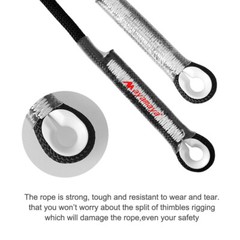 27KN Prusik Cord Pre-Sewn Loop Fr Climbing Arborist Rescue Mountaineering Rope