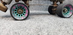 Vintage Mens Black Roller SKATE Wheels Size 11 – Chicago Trophy – Vapor Lites