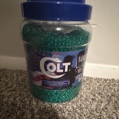 Colt Competition Grade Airsoft BBs 6mm Clear Green 10,000 Rounds