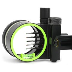Compound Bow Sight 5 Pin 0.019″ Archery 4X 6X 8X Lens Micro Adjustable Hunting