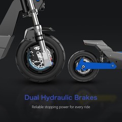 Electric Scooter 6000W Dual Motor 60V 35Ah 50MPH Foldable E-Scooter NFC Unlock