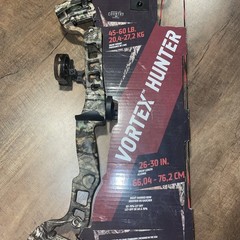 New Barnett Mossy Oak Vortex Hunter G3 2027MO 45-60lbs Draw, 325 FPS.