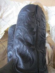 NEW! ARIAT BLACK MEN’S LEATHER COWBOY HERITAGE WESTERN R-TOE D BOOTS MEDIUM 7