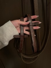 Cwd Fancy Stitched Rubber Reins
