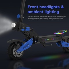 JUNLING 5000W Dual Motor Electric Scooter with Steering Damper MBS Battery 50MPH