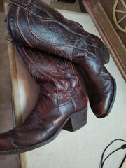 Dan Post Vintage Cowboy Boots Mens 7 1/2 Mens ,Spain, 3x Beaver