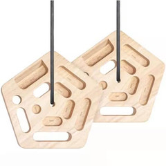 Oak Hangboard Rock Climbing Training 1-Pack with 11 Grip Options 3Cm Thick 450 L