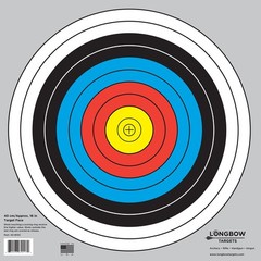 Archery 40cm & 80cm Targets by Longbow (20 Pack, 40cm/Approx 17″ (10 Ring))
