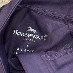 Horseware New Aveen short sleeve quarter zip shirt Elderberry XL $69 purple F4