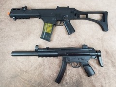 Lot Of 2 Airsoft Guns Double Eagle 6mm BB & Taiwan Unbranded Untested MP5 Rare