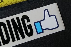 Skateboarding Thumbs Up Clear Like Love Yes Z32B Vintage Skateboarding STICKER