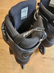 Powerslide Swell PS Triple Black 110 Inline Skates Trinity Sizes M9, W10 Used