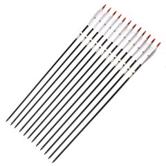 31″/33″ Spine500 Carbon Arrows with Real Turkey Feather For Compound Recurve Bow