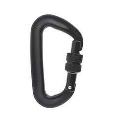 Heavy Duty 12 KN 4 Pack D-Shaped Locking Carabiners Clip Aviation Aluminum
