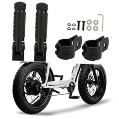 Passenger Foot Pegs M8 Foldable Footrest Rearsets 90 Degree E-bike Passenger