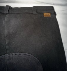 On Course Womens 32R (32 in Waist) Black Belt Loop Equestrian Riding Breeches