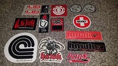 15 Tony Hawk Powell Swiss Bones LIB Skateboard Stickers Htf Styles Early 2000’s