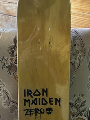 Iron Maiden Zero Powerslave Skateboard Deck 8.25 RARE New In Plastic