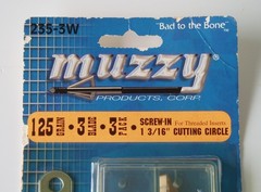 Muzzy 235-3W Archery Broadheads 125 Grain 3-Blade 1 3/16″ Cutting Dia Screw-in