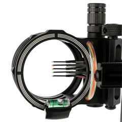 Compound Bow Sight 5 Pin Micro Adjustable 4X 6X 8X Lens Archery Hunting RH LH