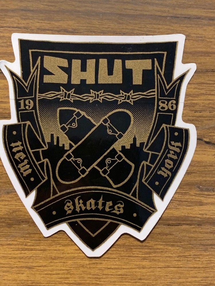 Shut Skates New York , #1, 3 1/4″ X 3 3/4″, 1986, rare, See Description.