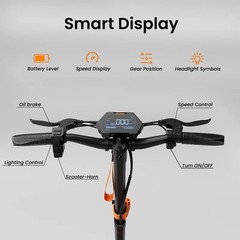 RUITOO 3200W Electric Scooter, 35 mph 40 miles, LED Folding Dual Motor Oil Brake