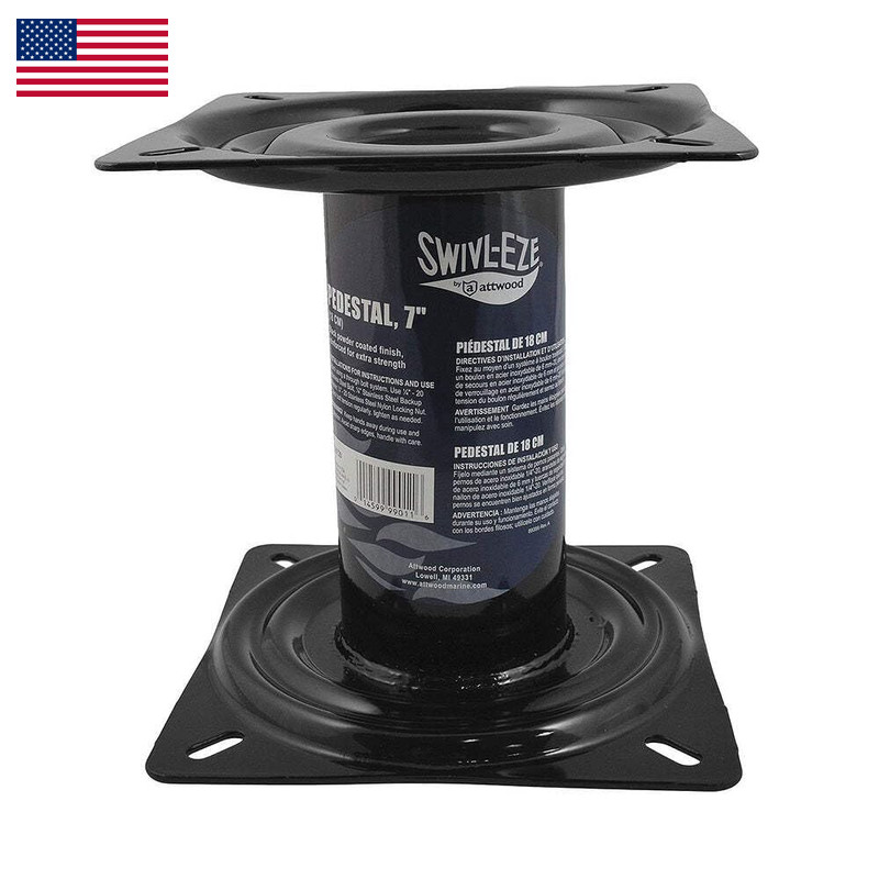 Attwood 90720 Black Powder Coated 7 Seat Pedestal