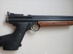 NOS CROSMAN AMERICAN CLASSIC 1377 AIR PISTOL W/ MODEL 1399 CUSTUM SHOULDER STOCK