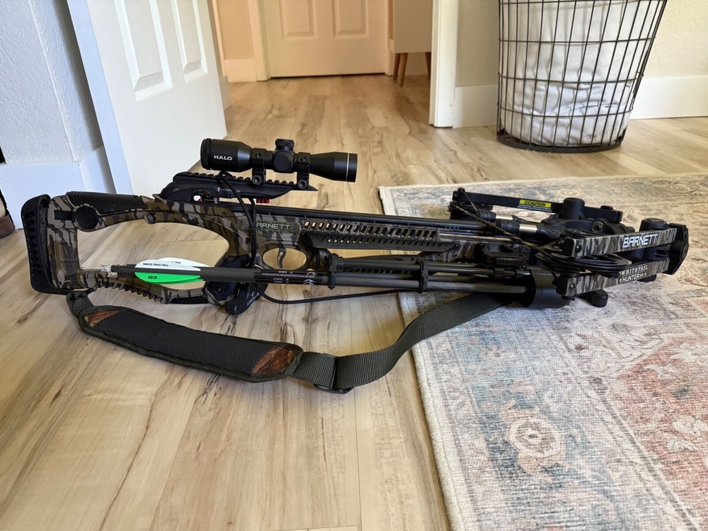 Barnett Whitetail Hunter STR 4×32 Scope 375FPS Camo Crossbow – Mossy Oak…