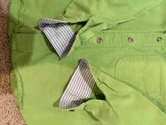 RODS western wear child’s youth L western Show Shirt Lime Green