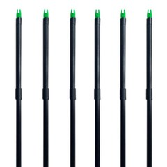 6pcs 30″ Arrows Bowfishing with Steel Replaceable Torpedo Tip Fish Broadheads