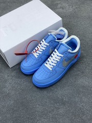 CI1173-400 Off White x Nk A Force 1 Low ’07 MCA University Blue