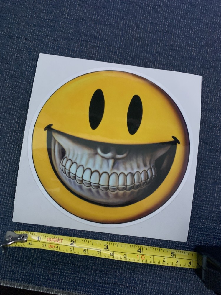 RON ENGLISH GRIN Sticker 5 inch