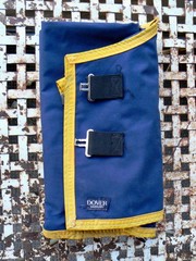 Gore-Tex Turnout Rug Dover Saddlery Classic Cover-Ups 76″ Blue Yellow Trim