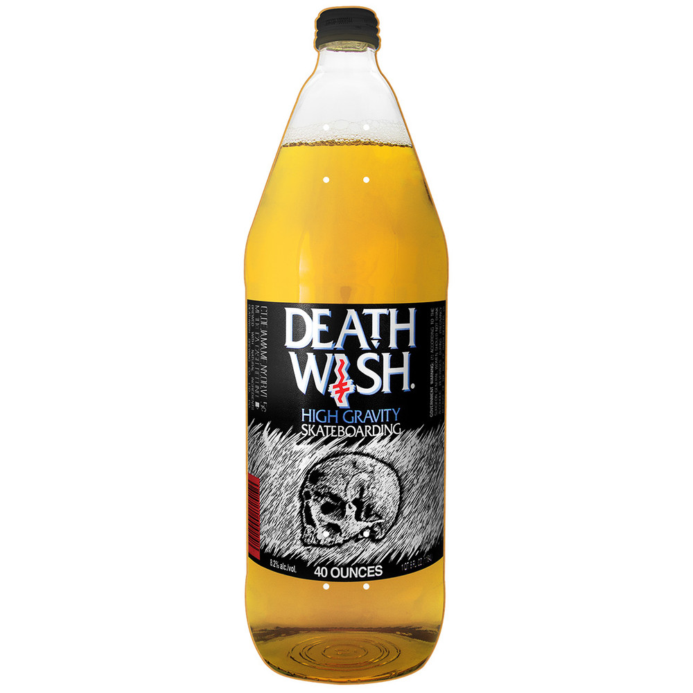 Deathwish 9″ Crooked Cruiser – 40 oz Brown Bag Shaped Skateboard Deck