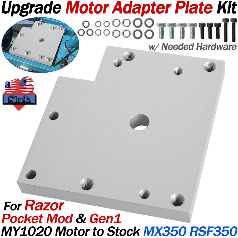 Upgrade MY1020 Motor Adapter Plate for Stock MX350 RSF350 Razor Pocket Mod Gen 1