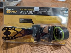 Black Gold Bowsights Ascent Verdict Assault — 3 Pin — Left Hand — New!