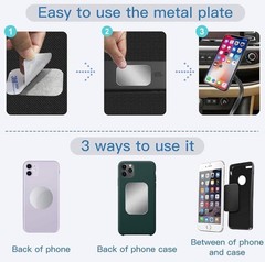 Metal Plates Adhesive Sticker Replace For Magnetic Mount Phone Holder