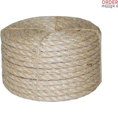 Sisal Rope Twisted 1/4 in x 100 ft Pet Safe Biodegradable Flexible